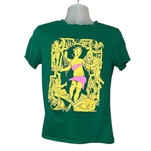 Pop Man Greek Goddess Graphic Short Sleeve Tee Shirt Size Small